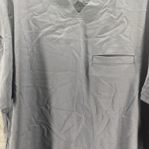 Grays Anatomy Shirt Womens Medium Blue Short Sleeve Nurse Scrub Spandex NEW - Picture 2 of 13